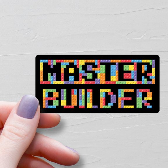 Master Builder Master Builder Building Blocks Toy Brick Builder S249 Sticker