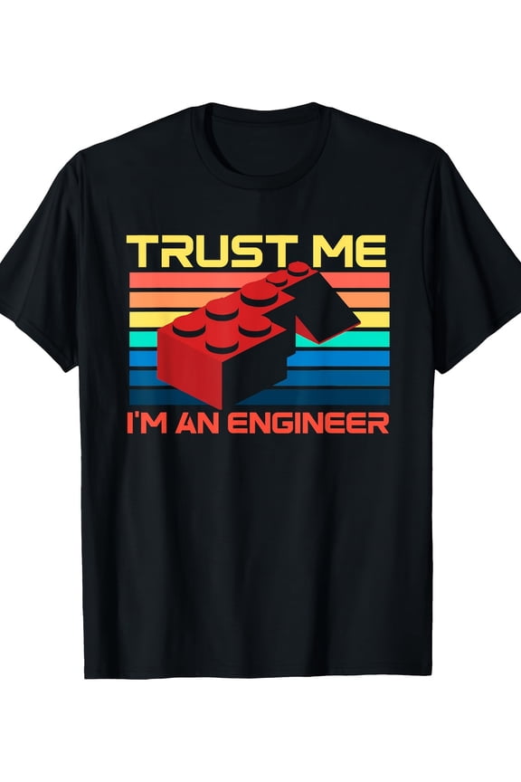 Master Builder T-Shirt - 220g Engineer-Inspired Building Blocks Bricklayer Design, Fun Graphic Tee for Construction Enthusiasts