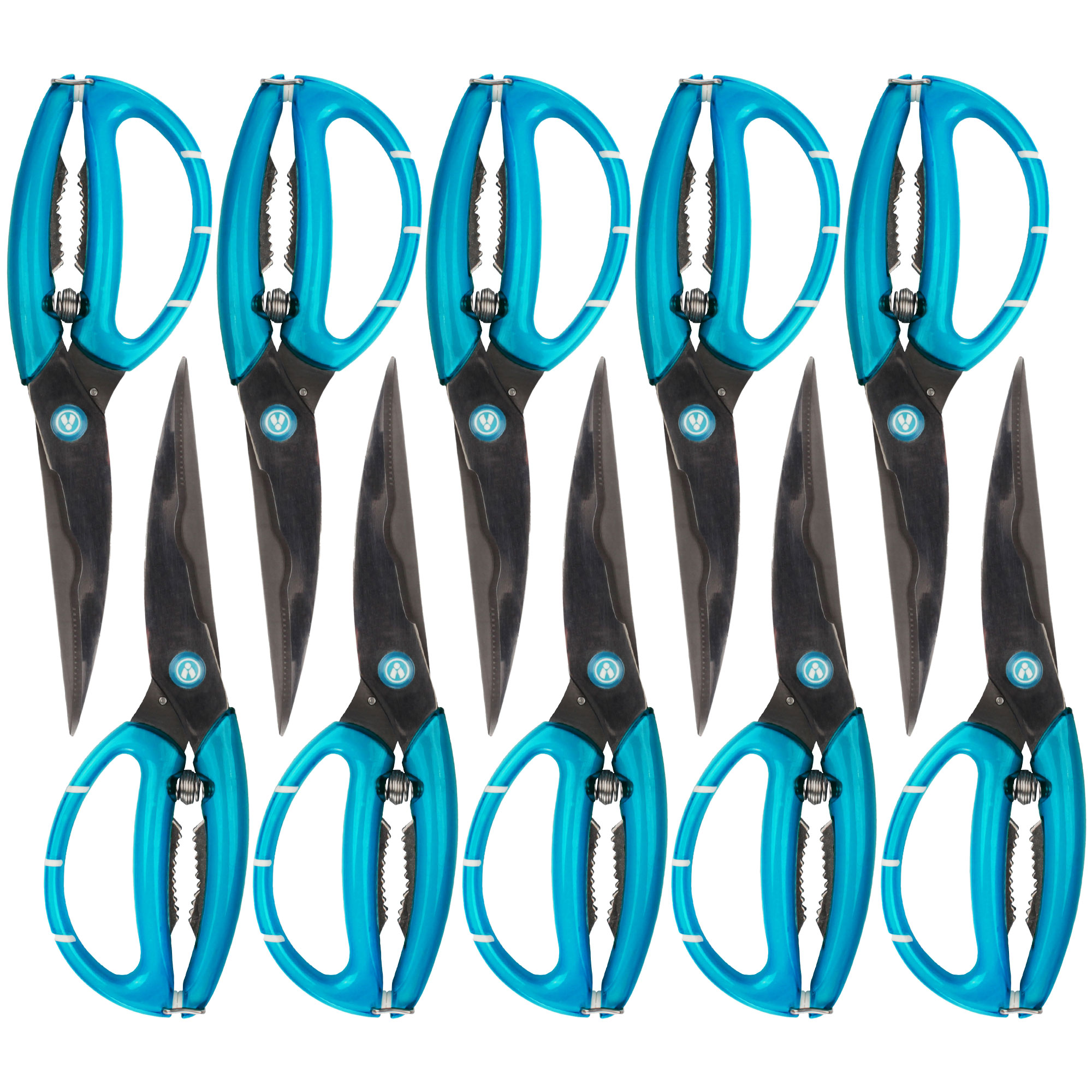 BambooMN Master Butterfly Poultry 4-in-1 Kitchen Shears - Blue - 10 ...