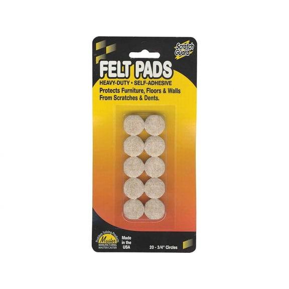 Master Caster Scratch Guard Felt Pads