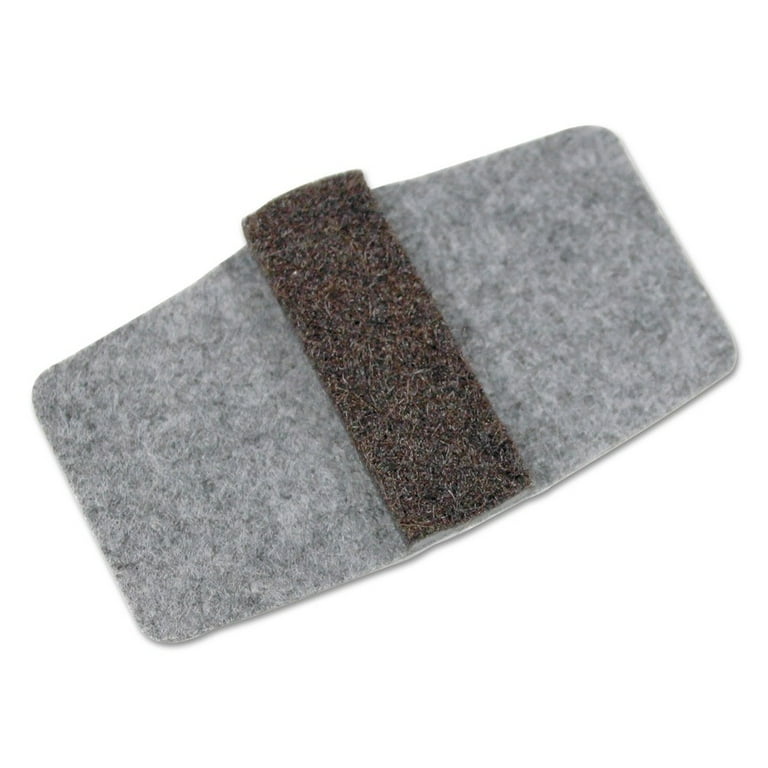 Wrap Around Felt Floor Savers, Rectangular, 7.25 x 1 x 8, Gray/Black, 16/Pack Wrap Around Felt Floor Savers, Rectangular, 7.25 x 1 x 8, Gray/Black, 16/Pack