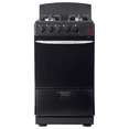 thumbnail image 1 of Master-Chef - 20" Black R Gas Space Saver Range with 2.4 CFT Oven Capacity - Italian SABAF Sealed Burners, 1 Ultra-Fast and 3 Fast – Easy to Clean, Iron Grates, and Cool Knobs CSA Certified, 1 of 1
