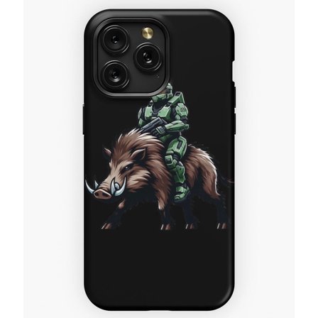 Master Chief on a Warthog Halo Video Game Fan Art A2804 Phone Case for iPhone 11 to 17 Pro Max