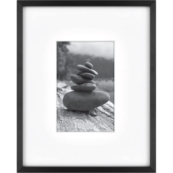 Master & Co. Foundry Metal Picture Frame, 8x10 Matted to 4x6 | Master & Co. Foundry Metal Matted Picture Frame For Photos & Artwork, 8x10 Inch, With 4x6 Photo Display