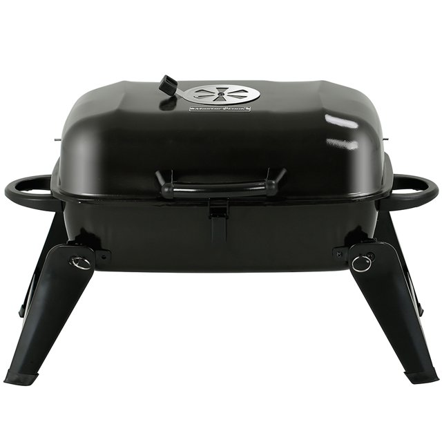 "Master Cook 18"" Outdoor Dual Small BBQ Grill, Portable Charcoal