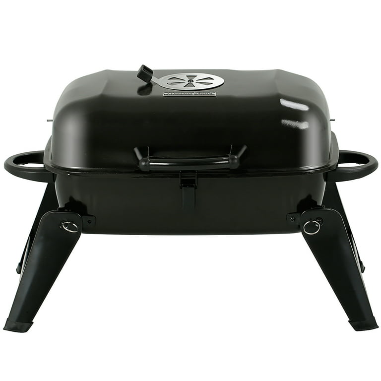 rib vertrekken knal Master Cook 18" Portable Charcoal Folding Tabletop BBQ Grill, Black -  Walmart.com