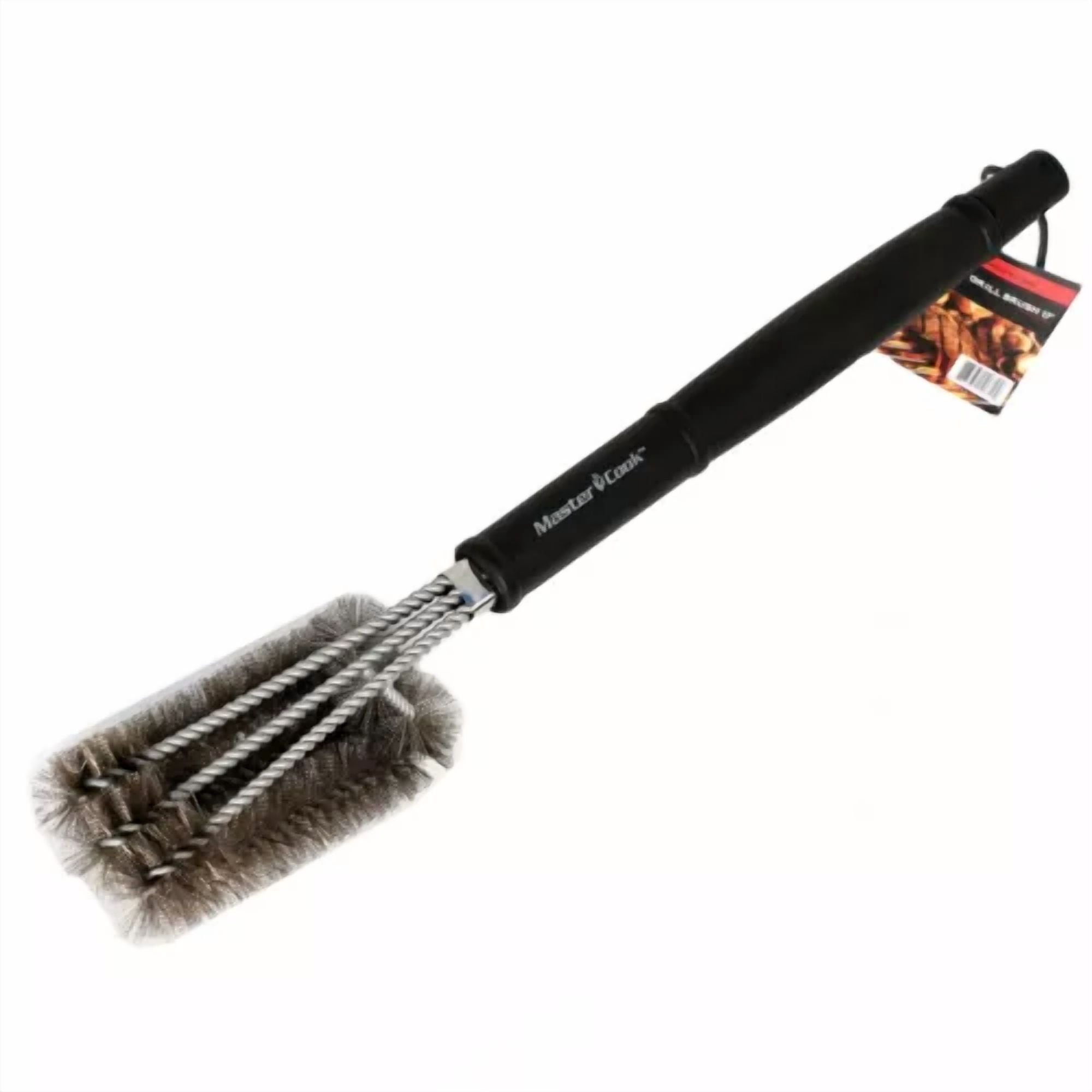 Master Cook Grill Brush 17" Stainless Steel Bristle Brush With Carrying Bag