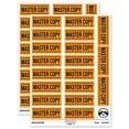 thumbnail image 1 of Master Copy Document Sticker Set - Orange - Matte Finish - 2.00" Large, 1 of 7