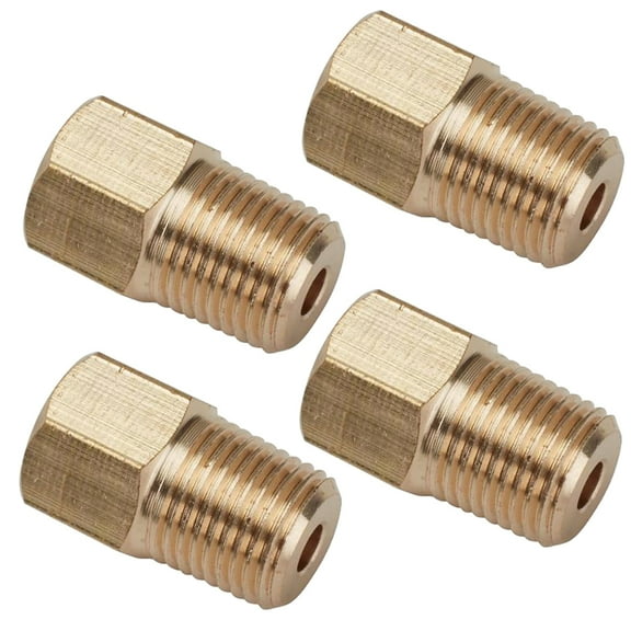 Master Cylinder Fluid Tube Fittings, 3/8-24 IFF-1/8 NPT, 4/Pack