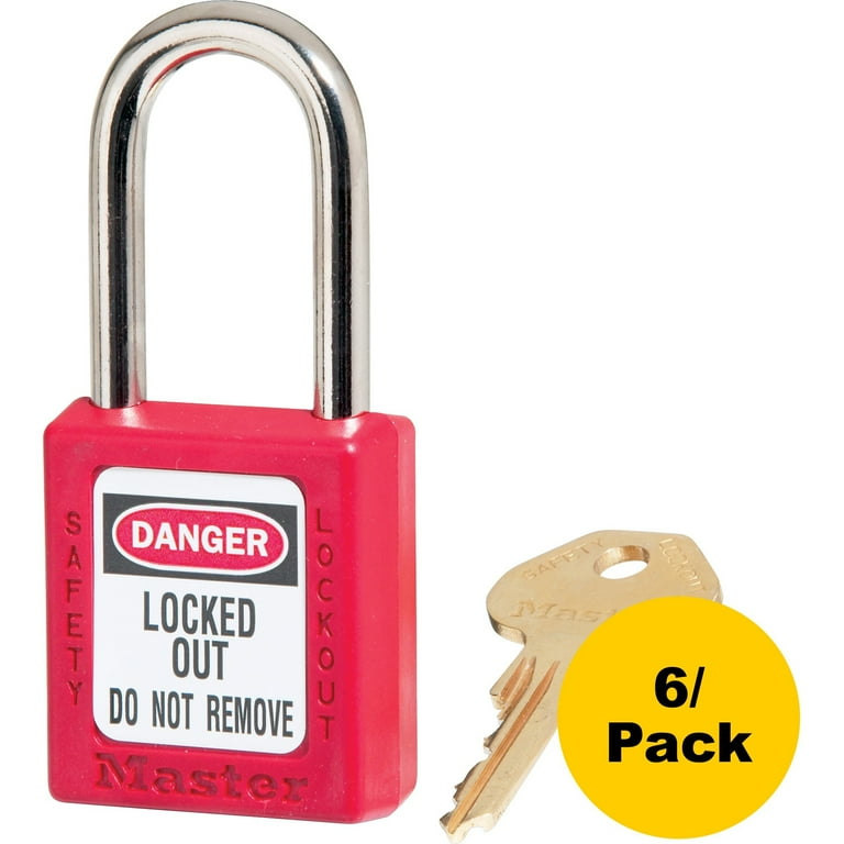 Master Lock Danger Red Safety Padlock - 0.25 Master Lock Danger Red Safety Padlock - 0.25