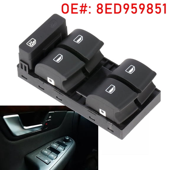 Master Electric Power Window Switch Panel Button 8ED959851 For Audi A4 S4RS4