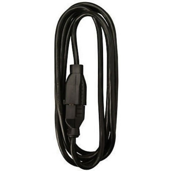 Master Electrician 02210ME 15' Foot 16/2 13A SJOW Black Round Vinyl Indoor & Outdoor Extension Cord - Quantity of 4