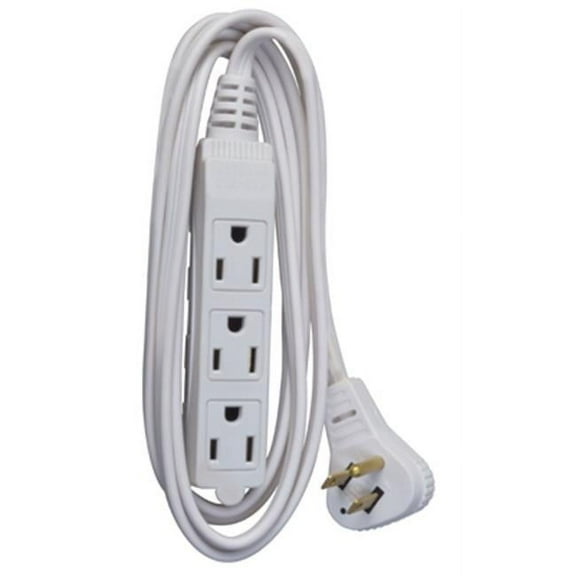 Master Electrician 03517ME 16-3 White Extension Cord - 6 ft.