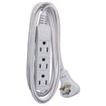 thumbnail image 1 of Master Electrician 03517ME 6' Foot 16/3 SPT-2 White Vinyl Low Profile Cube Tap Extension Cord - Quantity of 12, 1 of 1