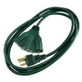 thumbnail image 1 of Master Electrician 04314ME 8' Green 16/3 SJTW 3 Outlet Triple Tap Outdoor Extension Cords - Quantity of 14, 1 of 1