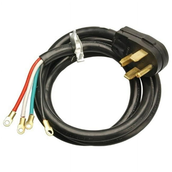 Master Electrician 09154ME 4-Feet Round Dryer Cord, Black