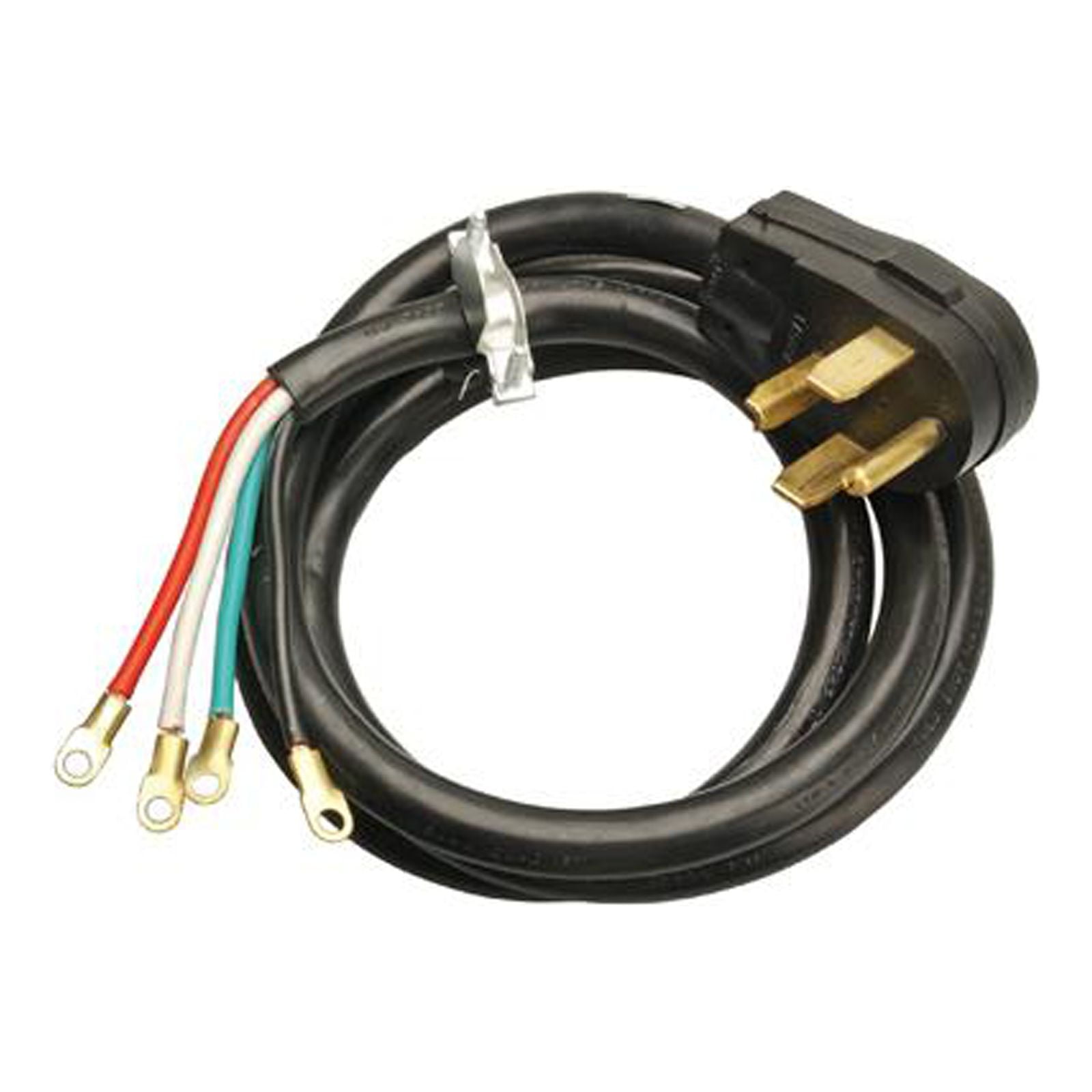 Master Electrician 09154ME 4-Ft. 10/4 SRDT Black Round Dryer Cord - Quantity 12
