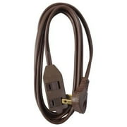 Master Electrician 09409ME Extension Cord, 16/2 SPT-2 Low Profile Polarized Slender Plug, Brown, 11-Ft. - Quantity 24