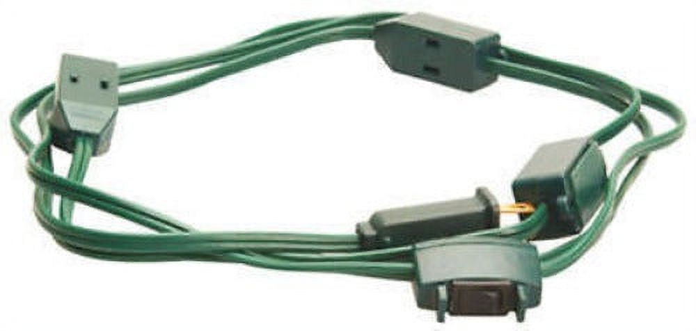 Master Electrician 09492ME 9' Foot 18/2 SPT2 Green 9-Outlet Christmas Tree Cube Tap Extension Cord - Quantity of 4