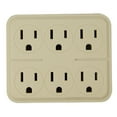 thumbnail image 1 of Master Electrician 6 Outlet Tap, Ivory, 1 of 1