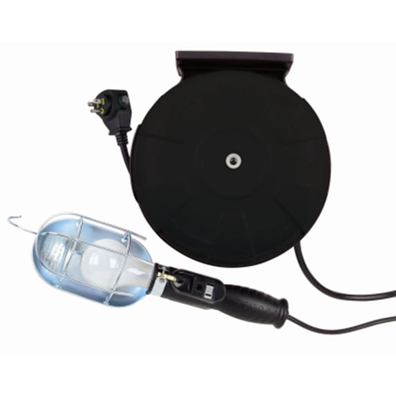 Master Electrician 75W Trouble Light & 40' Extension Cord Reel,Housing Only
