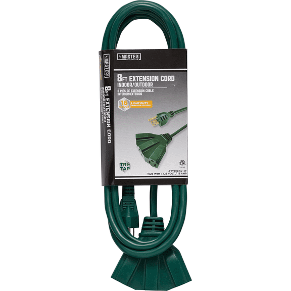 Master Electrician 8 Ft. Extension Cord - Pack of 4  Residential Use, Standard Application