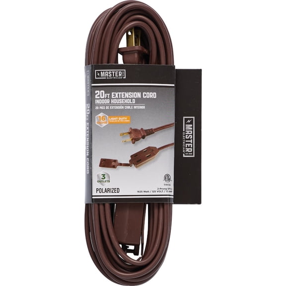 Master Electrician Brown Extension Cord - Single Pack