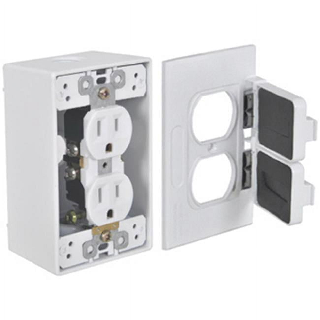 Master Electrician FCD35W Duplex Outlet Kit Contains 15Amp 125volt