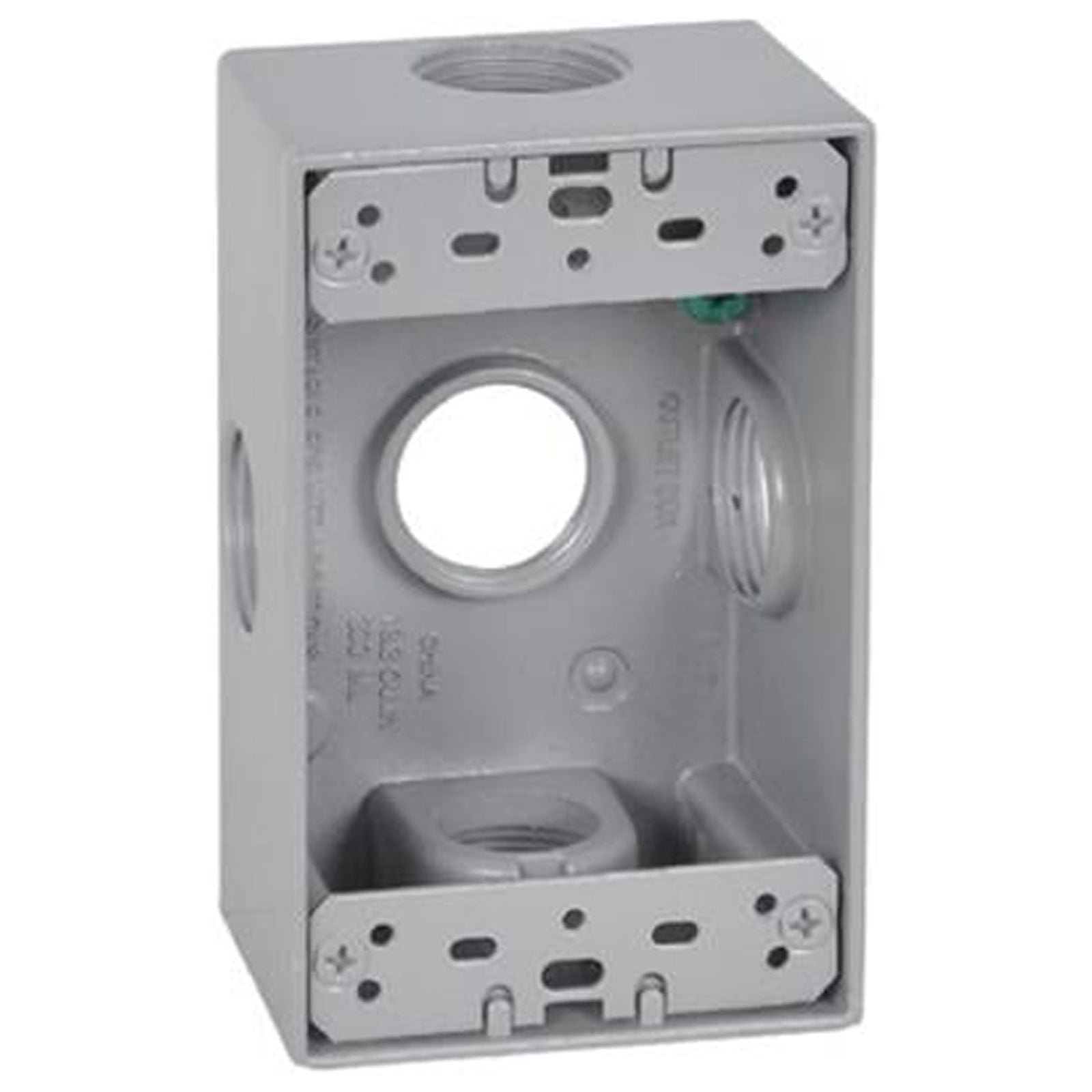 Master Electrician FSB75-5X Weatherproof 1-Gang Rectangular Outlet Box ...