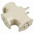 thumbnail image 1 of Master Electrician KAB3FT Heavy Duty Beige 3-Way Grounded Electrical Outlet Adapter - Quantity of 2, 1 of 1