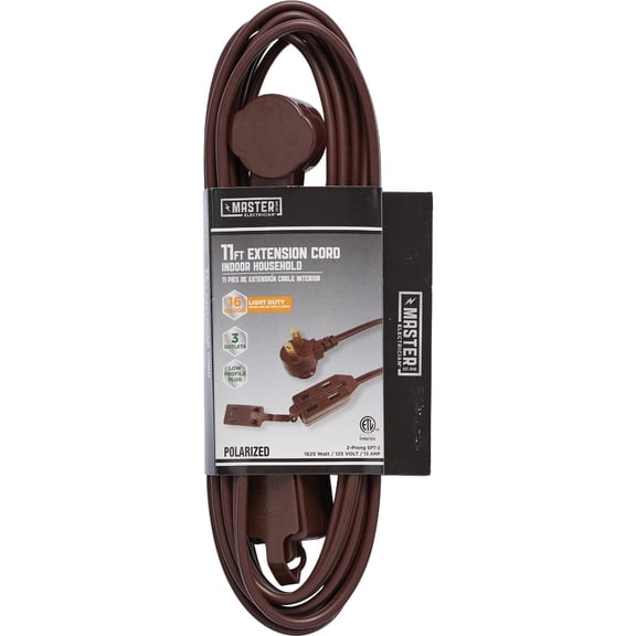 Master Electrician Low Profile Extension Cord - Single Pack