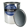 thumbnail image 1 of Master Elite 1 Gallon Unlined Empty Metal Paint Can Bucket with Lid - Triple Tight Lid Seal, 128 fl. oz. Steel Coating Storage Container Tin - Store Leftover Oil-Based Paint, Automotive, Adhesive, 1 of 7