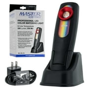 Master Elite - LED Color Matching Light, 500 Lumen - Exact Paint Color Match, Replicates Natural Sunlight for Perfect Match - 3 Color Temperatures, Handheld Rechargeable Work Light, Bodyshop Repair