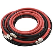 Master Elite Series 25 Foot Air and Fluid Hose Assembly Set with Fittings