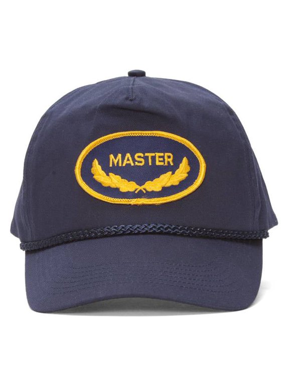 Master Embroidery Navy Adjustable Military Cap