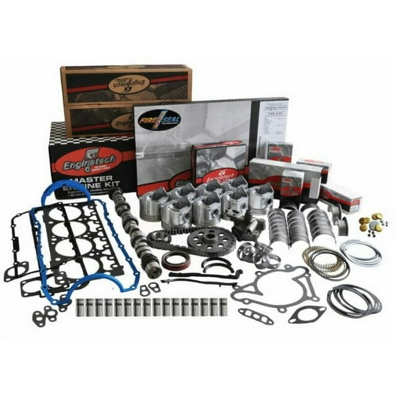 Master Engine Rebuild Kit for 86-92 GM/Chevrolet 5.7L/350 Light Truck/Van/SUV - Includes Camshaft, Full Gasket Set, Oil Pump, Bearings, Pistons and Rings