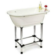 Master Equipment Bathe Go Ivory Grooming Tub -