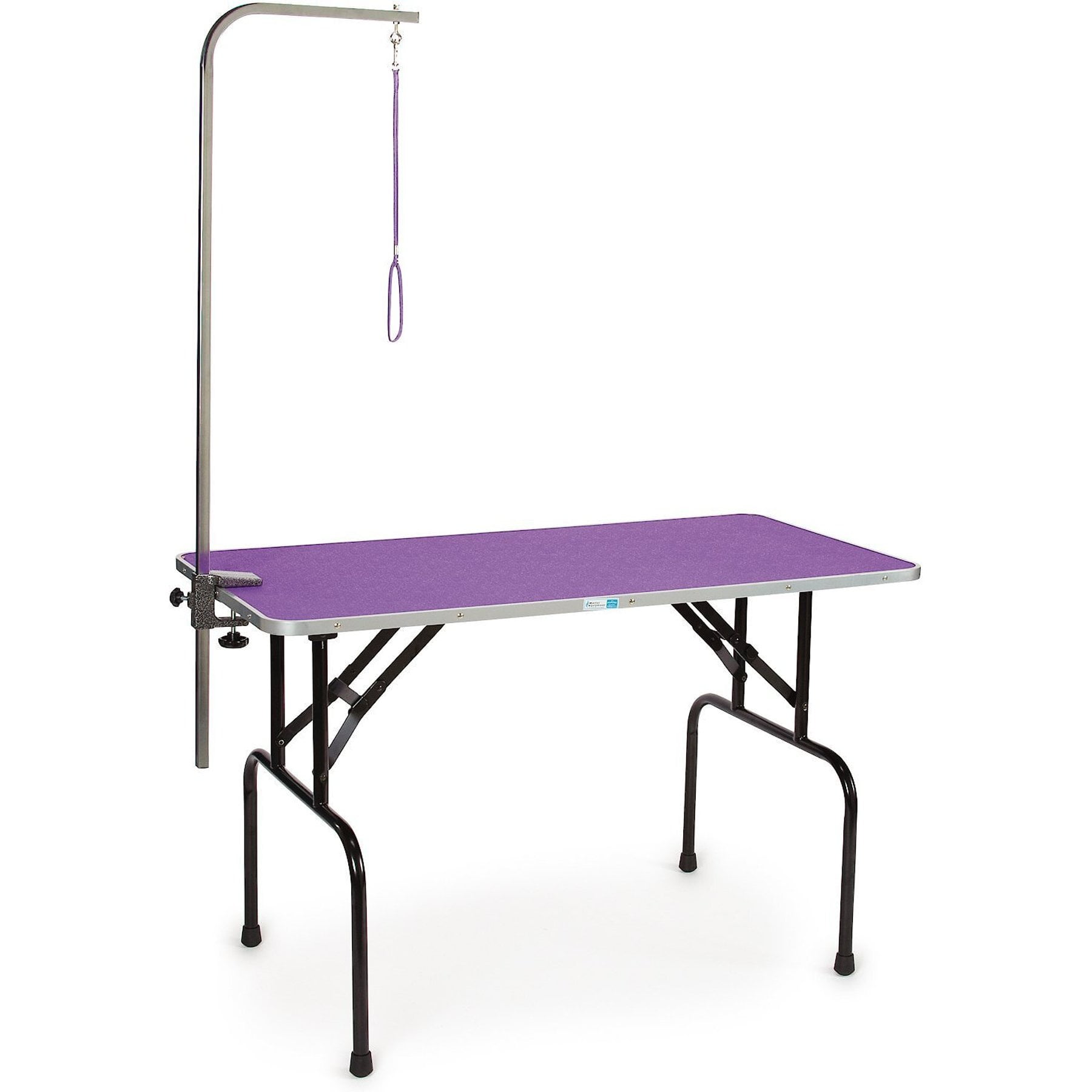 48'' Purple Foldable Dog Grooming Table with Arm