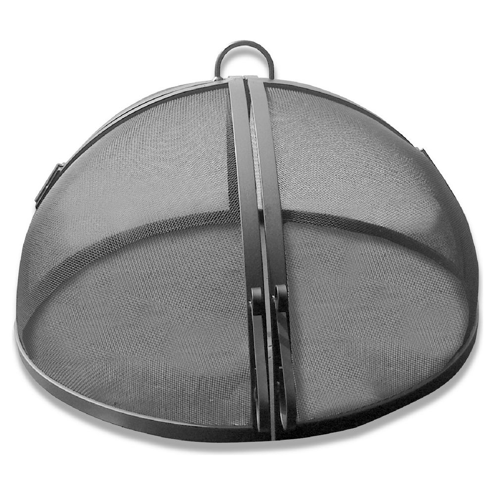 Master Flame 56" Dia Round Hinged Fire Pit Screen - Stainless Steel ...