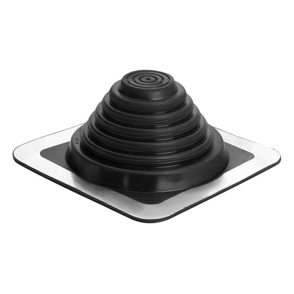 Master Flash Roof Flashing - 8x8 Base - 5-3/4" Flashing - Universal Pipe Boot - Weatherproof EPDM Rubber - For Metal, Tile, Asphalt Shingles