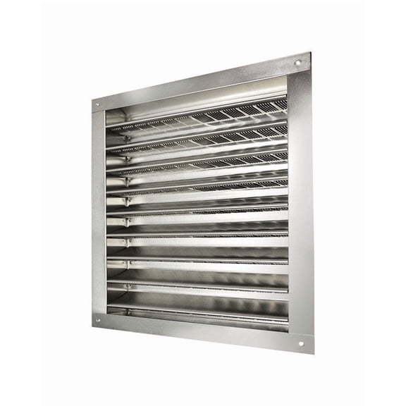 Master Flow 12 in. W X 12 in. L Metallic Silver Aluminum Wall Louver