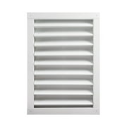 Master Flow 14 in. W X 24 in. L White Aluminum Wall Louver