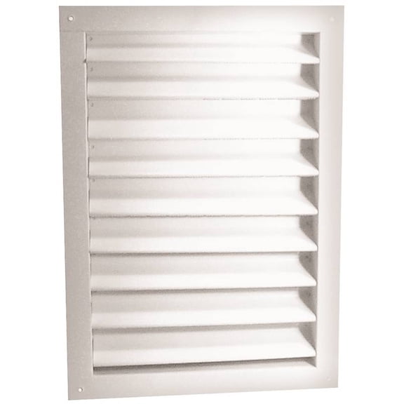 GAF Master Flow 18 in. x 24 in. Aluminum Dual Wall Louver in White