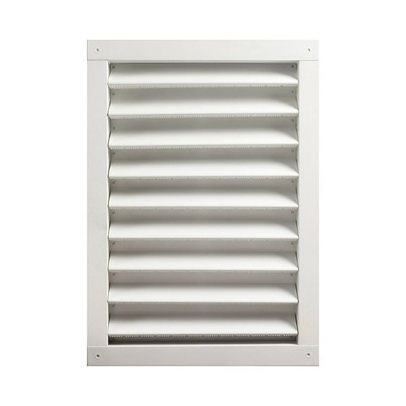 GAF Master Flow 18 in. x 24 in. Aluminum Dual Wall Louver in White