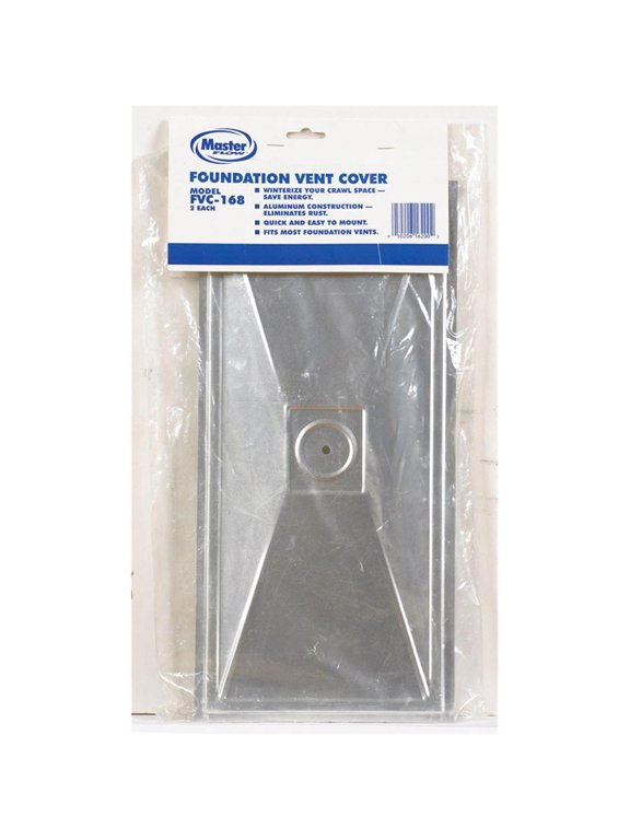 Master Flow 7.4 in. H X 15.4 in. W Mill Aluminum Foundation Vent Cover
