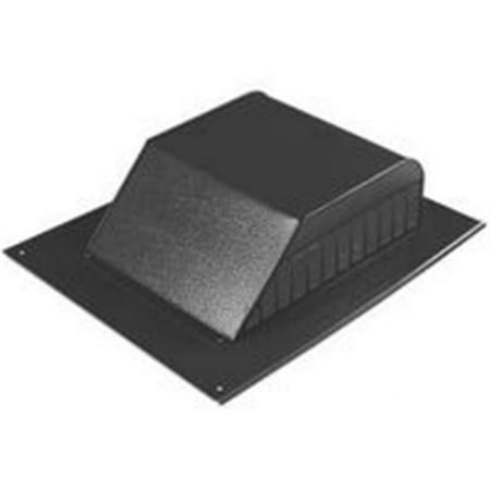 Master Flow SSB960ABLF Roof Louver, 10 in L x 10 in W Rough Opening, Aluminum, Black