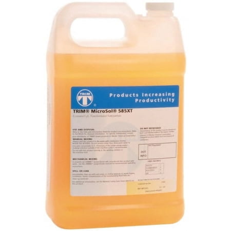 Master Fluid Solutions TRIM MicroSol 585XT 1 Gal Bottle Cutting & Grinding Fluid Semisynthetic, For Machining