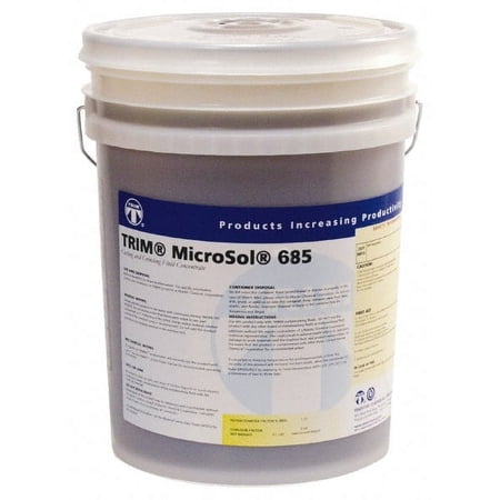 Master Fluid Solutions TRIM MicroSol 685 5 Gal Pail Cutting & Grinding Fluid Semisynthetic, For Machining