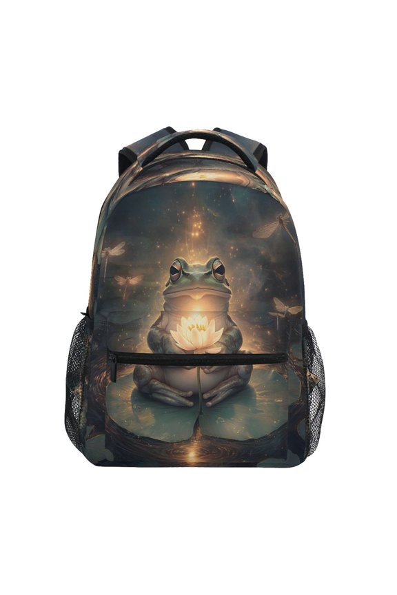 Master Frog Stylish Large Backpack 15L Self-Standing Durable Twill for School, Office and Travel Use