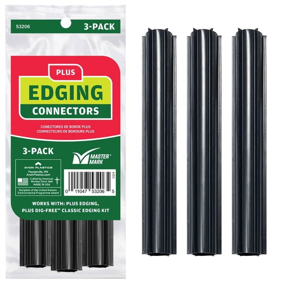 Master Mark Plus Landscape Edging Connecter - Coupler to Join Edging Together 53216 (3-pack)